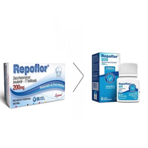 Repoflor 200mg Probiótico Legrand 6 Cápsulas