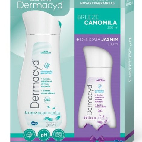 Kit Sabonete Líquido Íntimo Dermacyd Breeze 200ml + Delicata 100ml