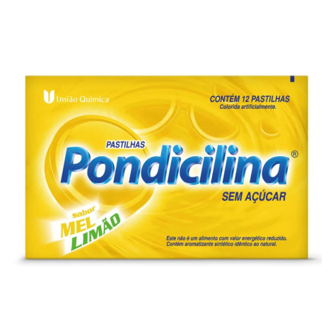 Pastilhas Pondicilina Mel e Limão 12 pastilhas