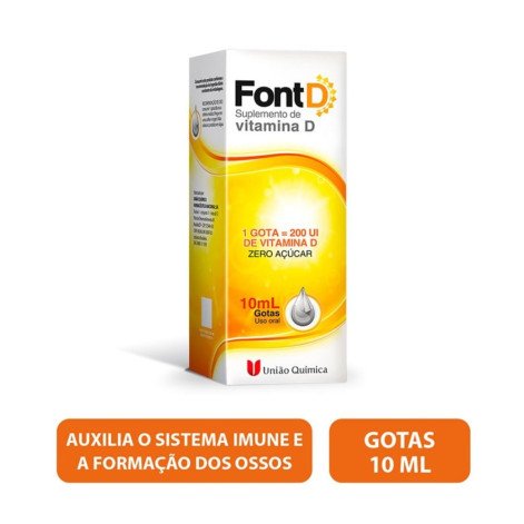 Font D Vitamina D Colecalciferol Gotas 200UI/Gota 10mL
