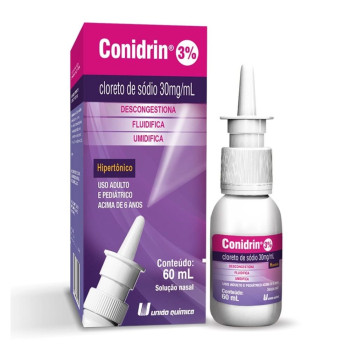 Conidrin 3% Spray Nasal Hipertônico 30mg 60mL