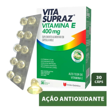 Vitamina E Vita SuprAZ Com 30 Cápsulas Moles