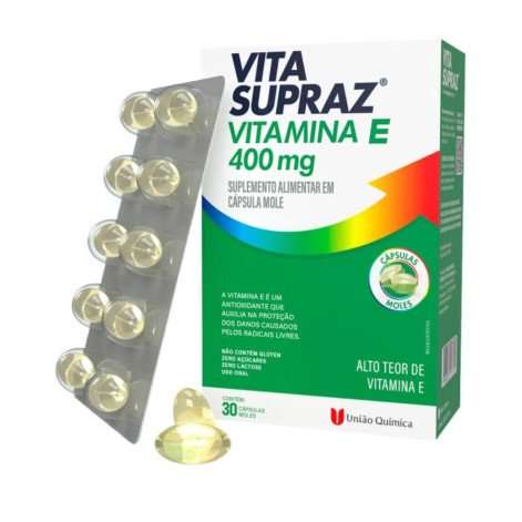 Vitamina E Vita SuprAZ Com 30 Cápsulas Moles