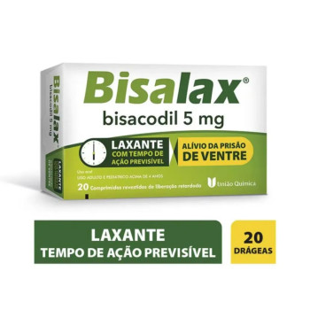Bisalax Laxante 5mg com 20 Drágeas