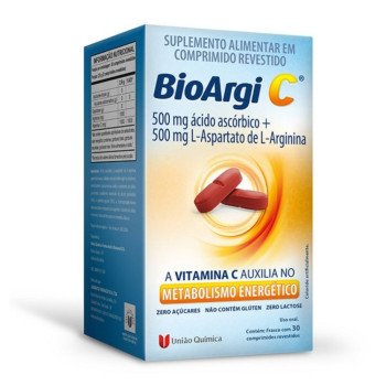 BioArgi C 500mg União Química 30 Comprimidos
