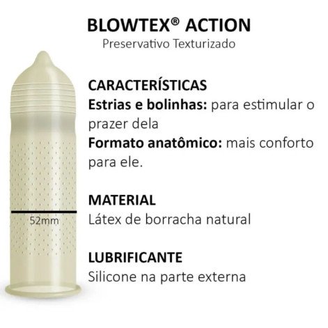 Camisinha Blowtex ActionMax 6 unidades