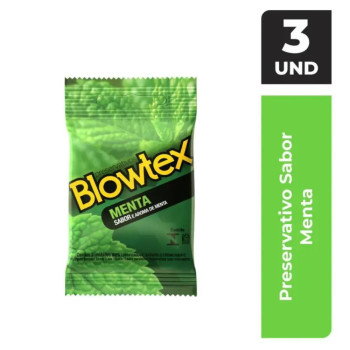 Camisinha Blowtex Menta Com 3 unidades