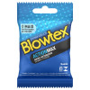 Camisinha Blowtex Action Max Lubrificado Texturizado Bolinhas 3 Unidades