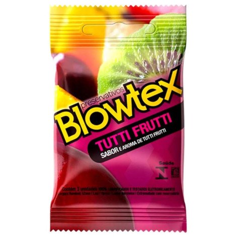 Camisinha Blowtex Tutti Frutti C/3 Un