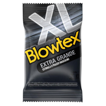 Camisinha Blowtex Extra Gande Com 3 Unidades