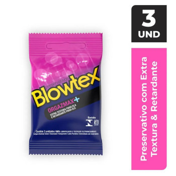 Camisinha Blowtex Orgazmax 3 unidades