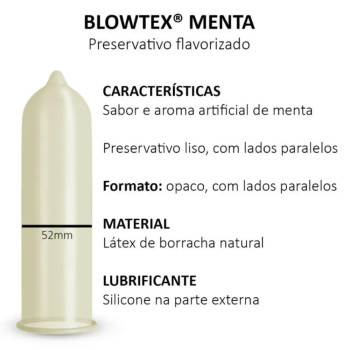 Camisinha Blowtex Menta Leve 9 Pague 6