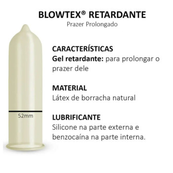 Camisinha Blowtex Retardante Leve 9 Pague 6