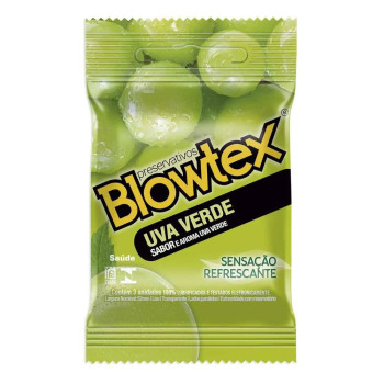 Camisinha Blowtex Uva Verde 3Un