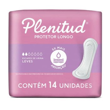 Protetor Diário Plenitud Femme Médio Escapes Leves a Moderado Feminino 14 unidades
