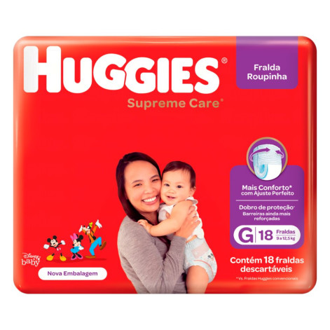 Fralda Huggies Roupinha G C/18Un