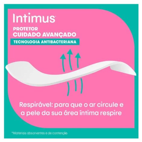 Protetor Diário Intimus Tecnologia Antibacteriana 80 Unidades