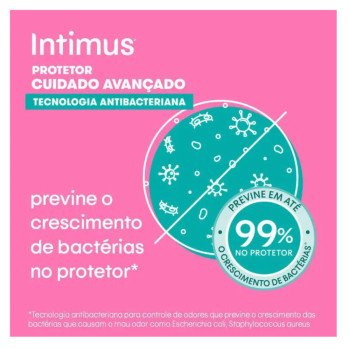 Protetor Diário Intimus Tecnologia Antibacteriana 80 Unidades