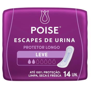 Protetor Diário Poise para Escape de Urina Absorção Leve 14 unidades