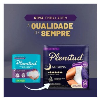 Roupa Íntima Plenitud Descartável Unissex Noturna P/M 7 Unidades