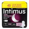 Absorvente Intimus Noturno Toda Protegida Cobertura Seca Com Abas 45 unidades