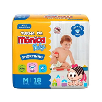 Fralda Turma Da Monica Short Jumbinho M 18