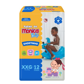 Fralda Turma Da Monica Short Jumbinho XXG 12