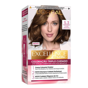 Tinta Imedia Excellence Castanho Claro Dourado 5.3