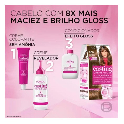 Tinta de Cabelo Casting Creme Gloss L’Oréal Paris - 600 Louro Escuro