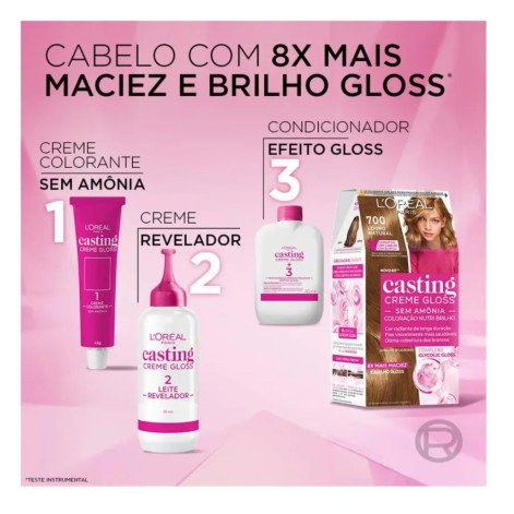 Tinta de Cabelo Casting Creme Gloss L’Oréal Paris - 700 Louro Natural