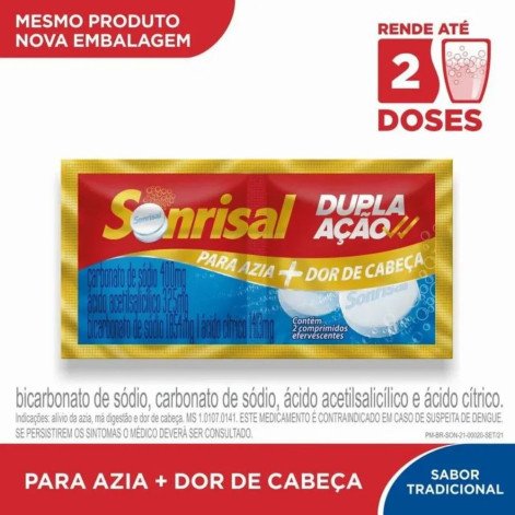 Sonrisal Sem Sabor Com 2 Comprimidos Efervescentes