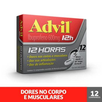 Advil 12h Ibuprofeno 600mg 12 comprimidos