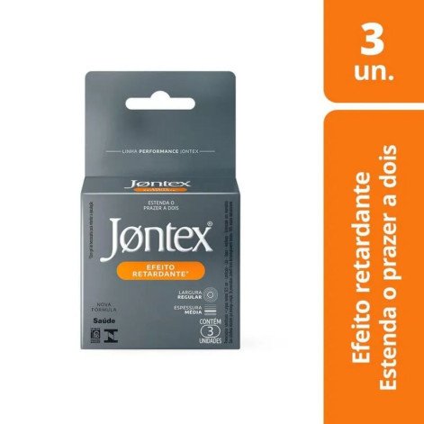 Camisinha Jontex Efeito Retardante 3 unidades
