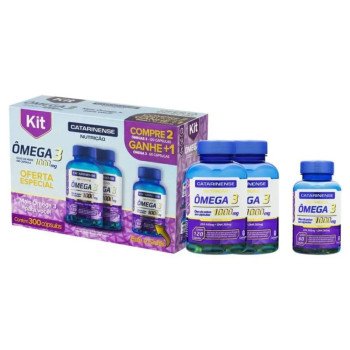 Kit Ômega 3 Catarinense 1000mg com 120 cápsulas + Ômega 3 1000mg com 60 cápsulas