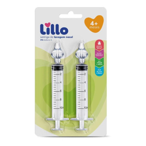 Kit Seringa Lavagem Nasal Lillo 10ML