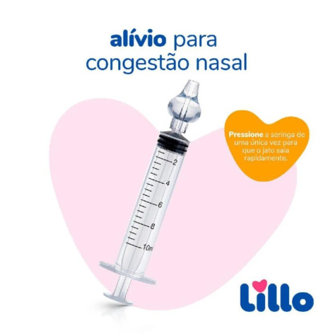 Kit Seringa Lavagem Nasal Lillo 10ML