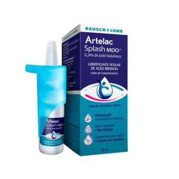 Lubrificante Ocular Artelac Splash MDO Ácido Hialurônico 0,24% frasco 10ml