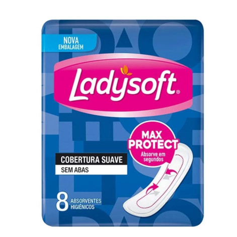 Absorvente Ladysoft Normal Suave S/A 8Un