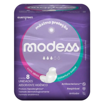 Absorvente Modess Suave C/A 8Un