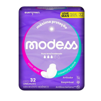 Absorvente Modess Suave C/A 32Un