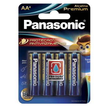 Pilha Alcalina Premium "AA" 4 Unidades
