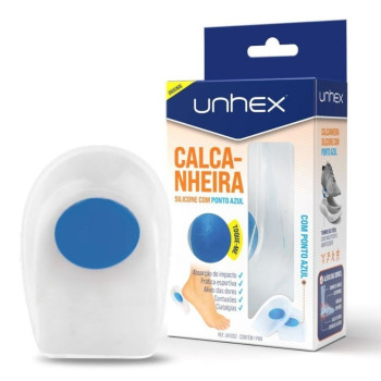 Calcanheira com Silicone Ponto Azul G 1 Unidade