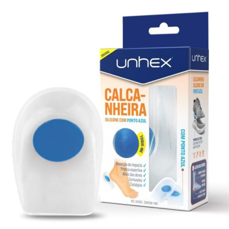Calcanheira com Silicone Ponto Azul G 1 Unidade