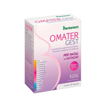 Polivitamínico Omater Gest para Gestantes 30 cápsulas