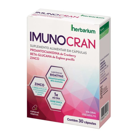 Imunocran Herbarium Suplemento Alimentar Cx 30Cps