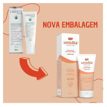 Creme Gel Hidratante Umiditá Rosto FPS 25 com 50ml