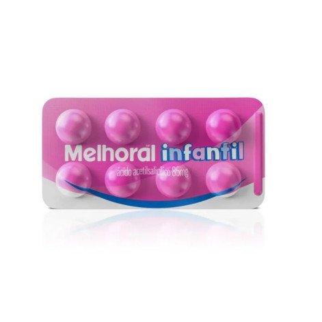 Melhoral Infantil 85mg 8 Comprimidos