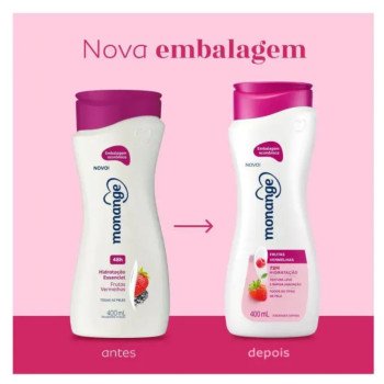 Hidratante Desodorante Monange Hidratação Essencial Frutas Vermelhas 400ML