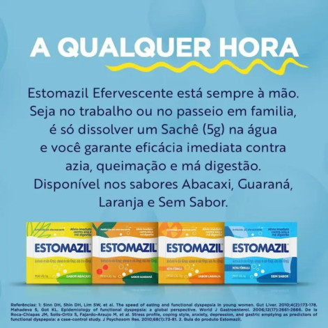 Estomazil Sem Sabor Pó Efervescente Envelope 5g