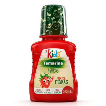 Tamarine Fibras Kids Sabor Morango Zero Açúcar Solução Oral 240ml